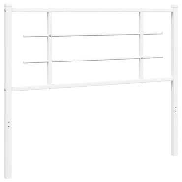 vidaXL Ersatz-Kopfteil Metall Weiß 107 cm