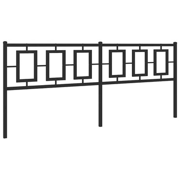 vidaXL Ersatz-Kopfteil Metall Schwarz 200 cm