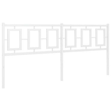 vidaXL Ersatz-Kopfteil Metall Weiß 180 cm