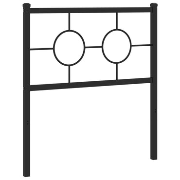 vidaXL Ersatz-Kopfteil Metall Schwarz 75 cm