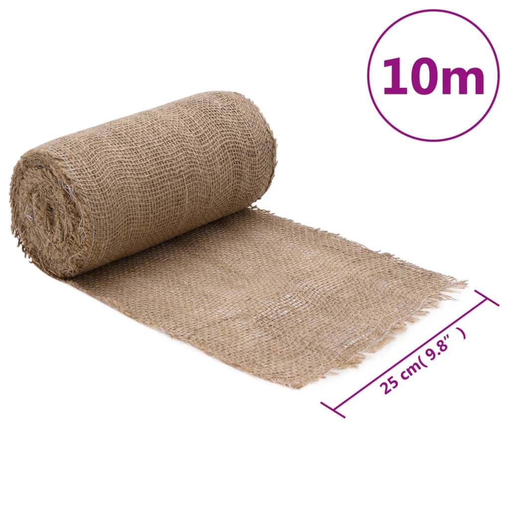 vidaXL Jutegewebe 0,25x10 m 100% Jute 200 g/m²