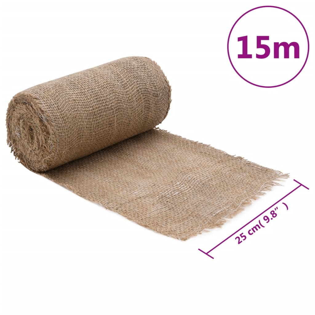 vidaXL Jutegewebe 0,25x15 m 100% Jute 200 g/m²