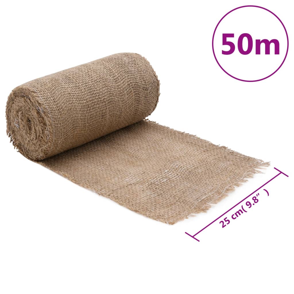 vidaXL Jutegewebe 0,25x50 m 100% Jute 200 g/m²