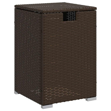 vidaXL Table basse cache-bouteille de gaz propane Marron 40x40x60 cm Résine tressée