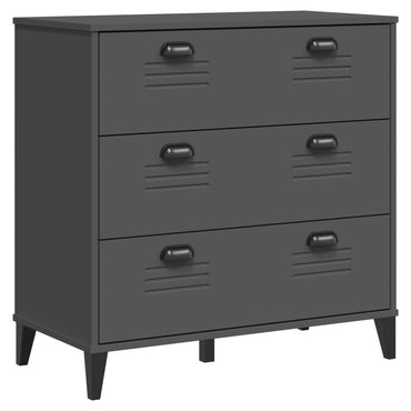 vidaXL Commode VIKEN Anthracite Bois d'ingénierie