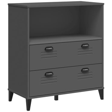 vidaXL Bücherschrank VIKEN Anthrazit 80x40x90 cm Holzwerkstoff