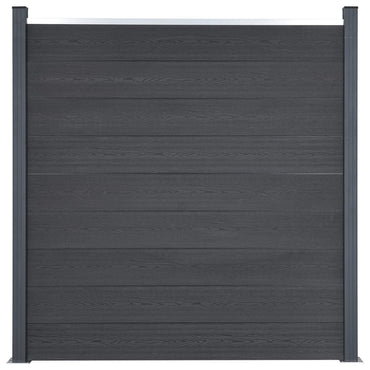 vidaXL Zaunelement-Set Grau 180x186 cm WPC