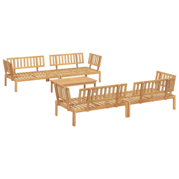 vidaXL Ensemble de canapé de jardin 5 pièces en bois de palette d'acacia massif