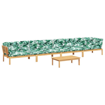 vidaXL Ensemble de canapé de jardin 5 pièces en palettes avec coussins bois d'acacia