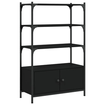 vidaXL Bücherregal 3 Böden Schwarz 70x30x109,5 cm Holzwerkstoff