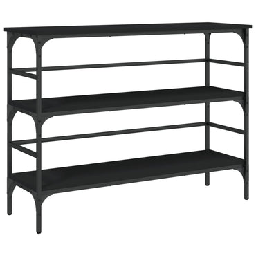 vidaXL Console Noir 100x32x75 cm Bois d'ingénierie