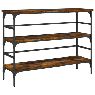 vidaXL Konsolentisch Räuchereiche 100x32x75 cm Holzwerkstoff
