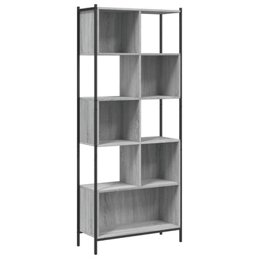 vidaXL Bücherregal Grau Sonoma 72x28x172 cm Holzwerkstoff