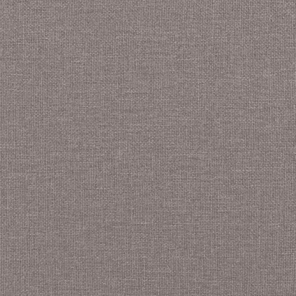 Bettgestell ohne Matratze "Hvar" Taupe 100x200 cm Stoff