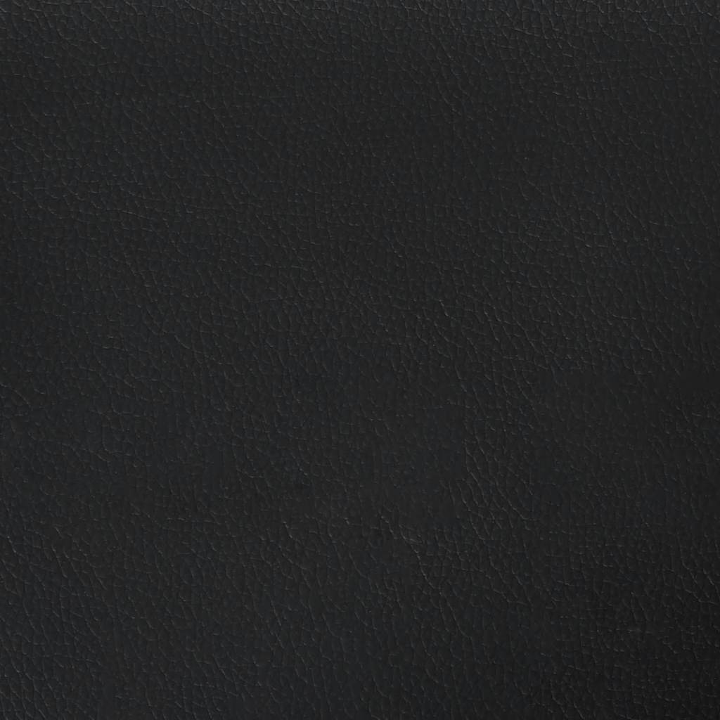 Bettgestell "Viana" ohne Matratze Schwarz 180x200 cm Kunstleder