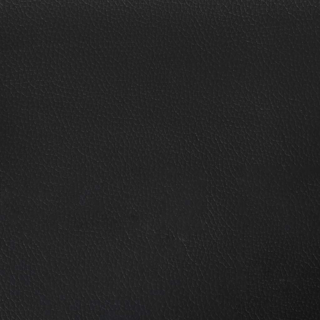 Bettgestell ohne Matratze "Zadar" Schwarz 180x200 cm Kunstleder