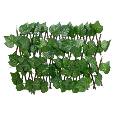 vidaXL Treillis avec feuilles de vigne artificielles extensible Vert 180x20 cm