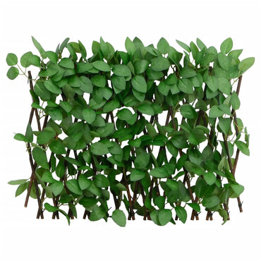 vidaXL Treillis avec feuilles de lierre artificiel extensible vert 180x30 cm