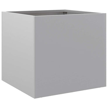 vidaXL Pflanzkübel Silbern 32x30x29 cm Verzinkter Stahl