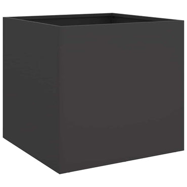 vidaXL Pflanzkübel Schwarz 42x40x39 cm Stahl