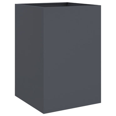 vidaXL Pflanzkübel Anthrazit 52x48x75 cm Stahl