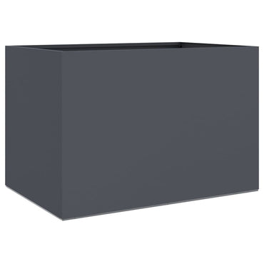 vidaXL Pflanzkübel Anthrazit 62x40x39 cm Stahl