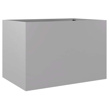 vidaXL Pflanzkübel Silbern 62x40x39 cm Verzinkter Stahl
