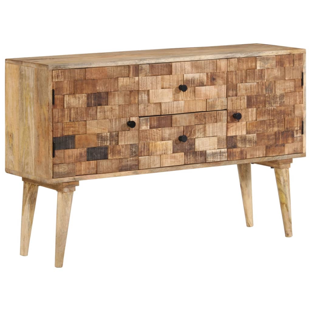 vidaXL Sideboard 110x30x70 cm Massivholz Mango