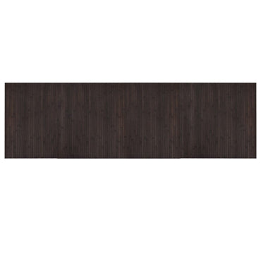 vidaXL Teppich Rechteckig Dunkelbraun 60x200 cm Bambus