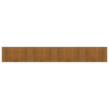 vidaXL Teppich Rechteckig Braun 60x400 cm Bambus