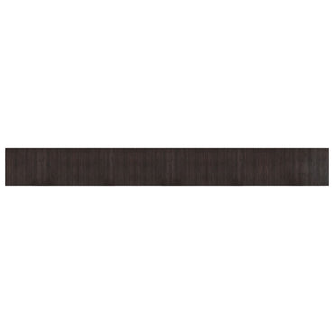 vidaXL Tapis rectangulaire Marron foncé 60x500 cm Bambou