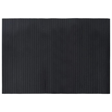 vidaXL Teppich Rechteckig Schwarz 70x100 cm Bambus