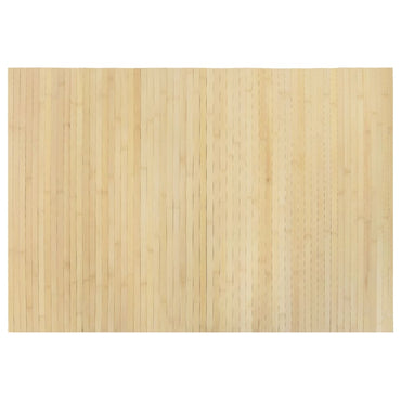 vidaXL Teppich Rechteckig Hell Natur 70x100 cm Bambus