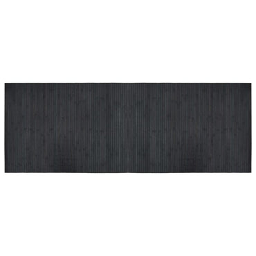 vidaXL Teppich Rechteckig Grau 70x200 cm Bambus