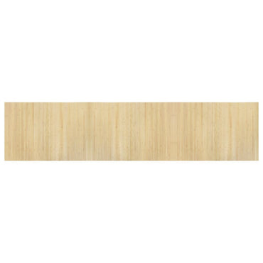 vidaXL Teppich Rechteckig Hell Natur 70x300 cm Bambus
