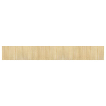 vidaXL Tapis Rectangulaire Nature Clair 70x500 cm Bambou