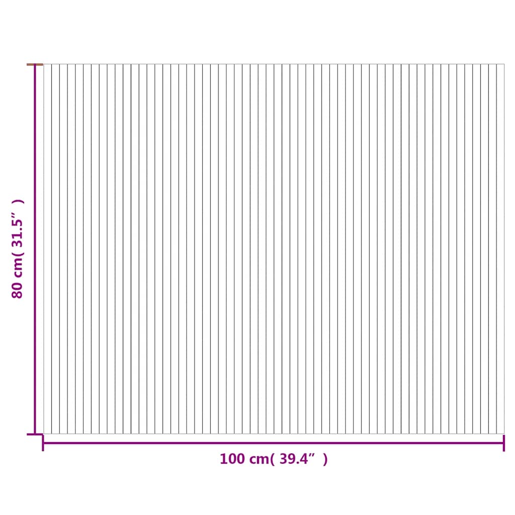 vidaXL Teppich Rechteckig Braun 80x100 cm Bambus