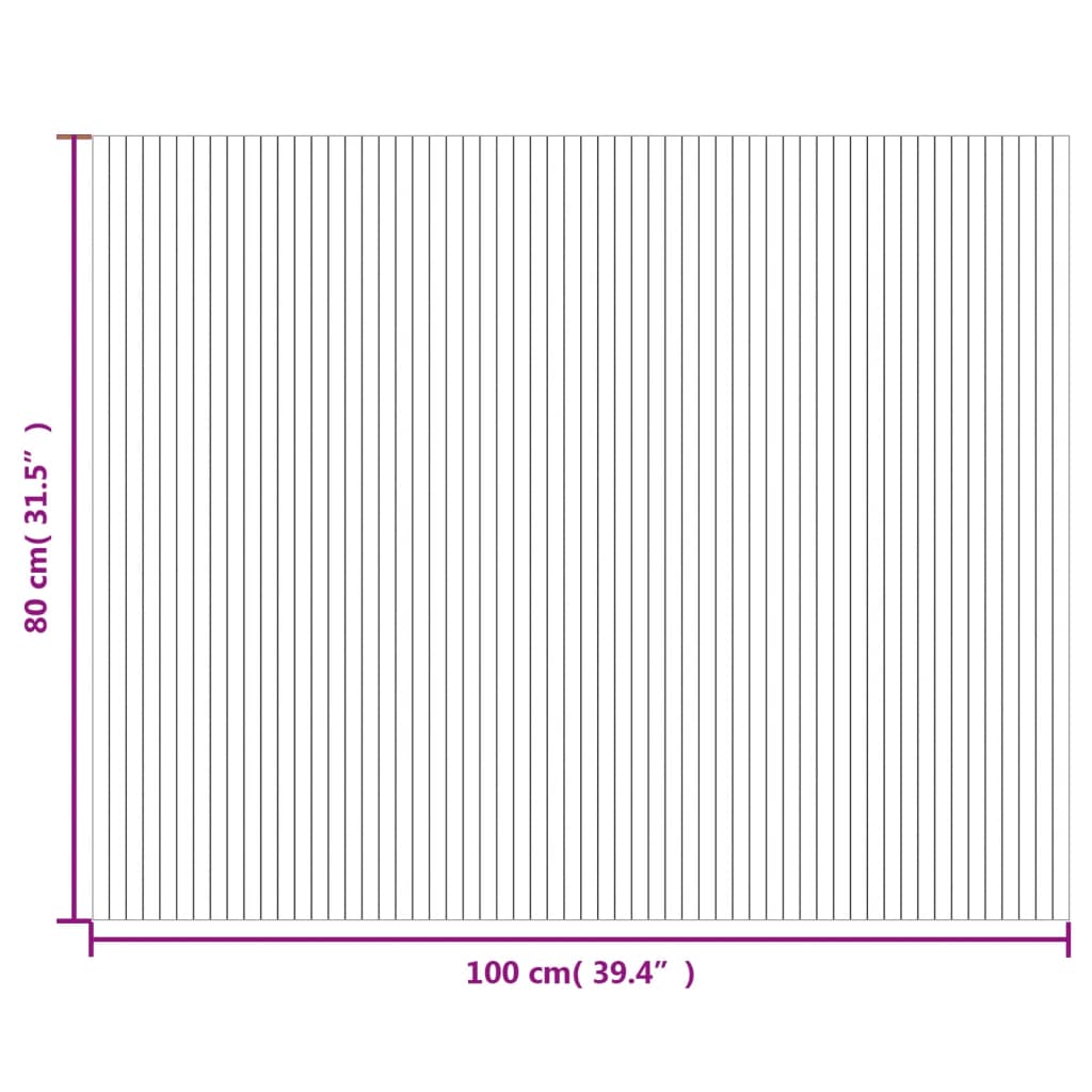 vidaXL Tapis rectangulaire clair nature 80x100 cm bambou