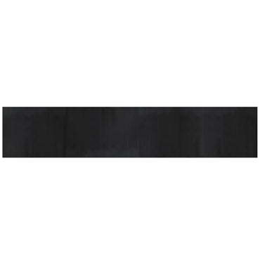 vidaXL Tapis rectangulaire Noir 80x400 cm Bambou