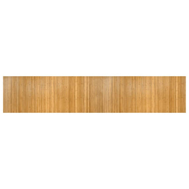 vidaXL Teppich Rechteckig Natur 80x400 cm Bambus
