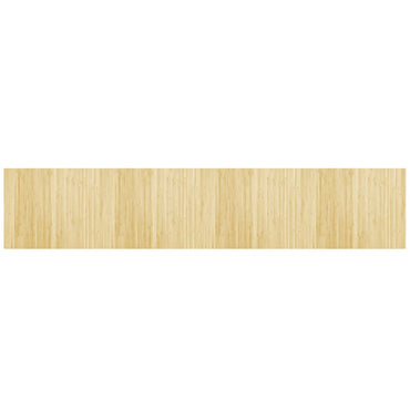 vidaXL Tapis rectangulaire Nature clair 80x400 cm Bambou
