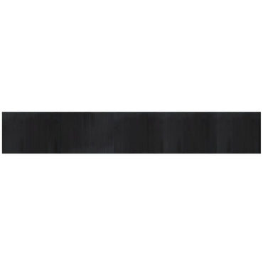 vidaXL Teppich Rechteckig Schwarz 80x500 cm Bambus