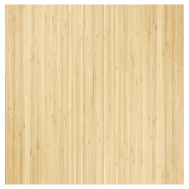 vidaXL Teppich Rechteckig Hell Natur 100x100 cm Bambus