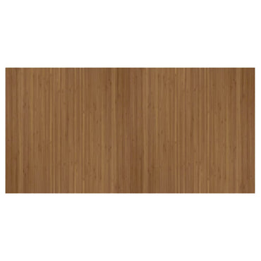 vidaXL Teppich Rechteckig Braun 100x200 cm Bambus