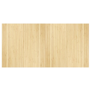 vidaXL Teppich Rechteckig Hell Natur 100x200 cm Bambus