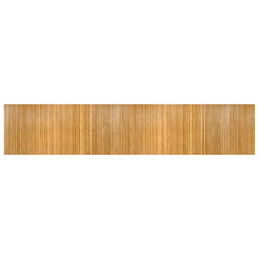 vidaXL Teppich Rechteckig Natur 100x500 cm Bambus