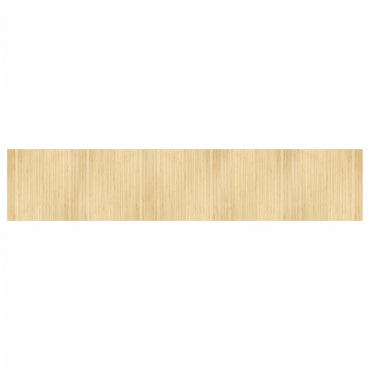 vidaXL Tapis rectangulaire clair naturel 100x500 cm bambou