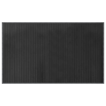 vidaXL Tapis rectangulaire Gris 60x100 cm Bambou