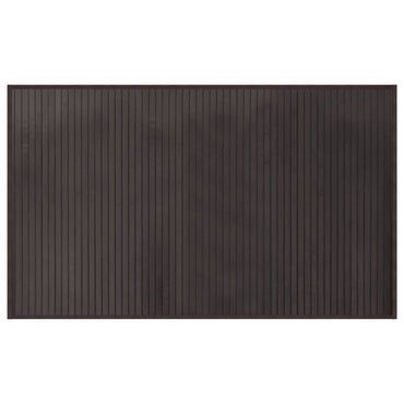 vidaXL Tapis rectangulaire Marron foncé 60x100 cm Bambou