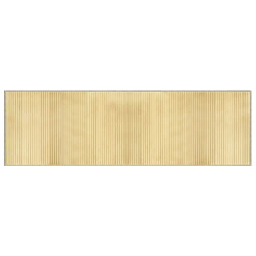 vidaXL Teppich Rechteckig Hell Natur 60x200 cm Bambus